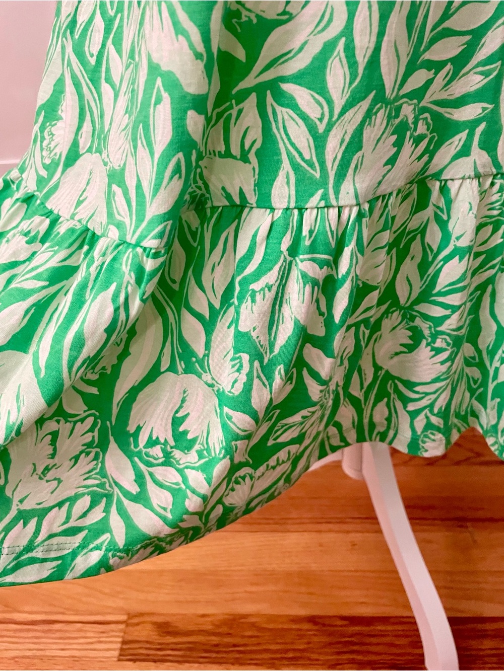 Lilly Pulitzer Riegan Fauna Green Tulip to Tango Cotton Sleeveless Dress Size XL - Picture 5 of 8